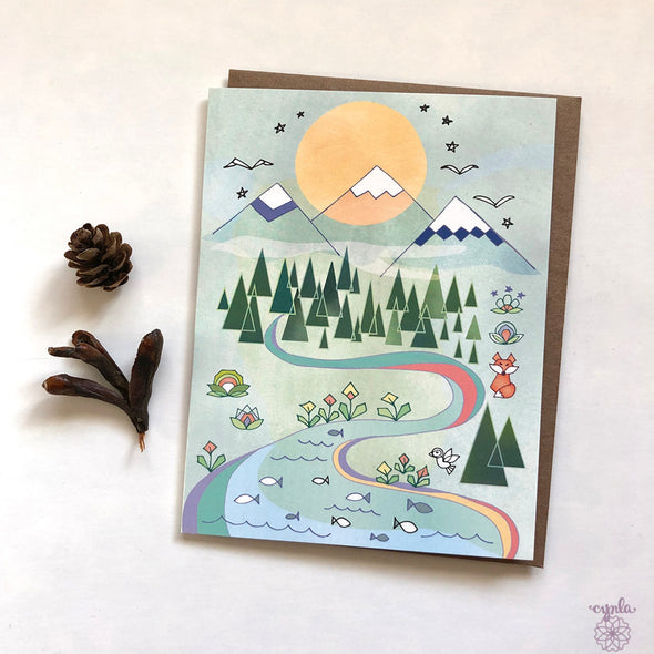 Mountains Everyday Greeting Card
