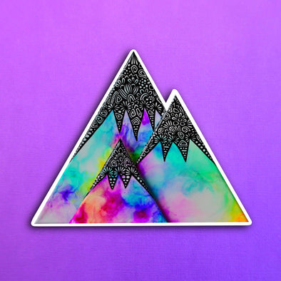 Ink Three Mountains Sticker