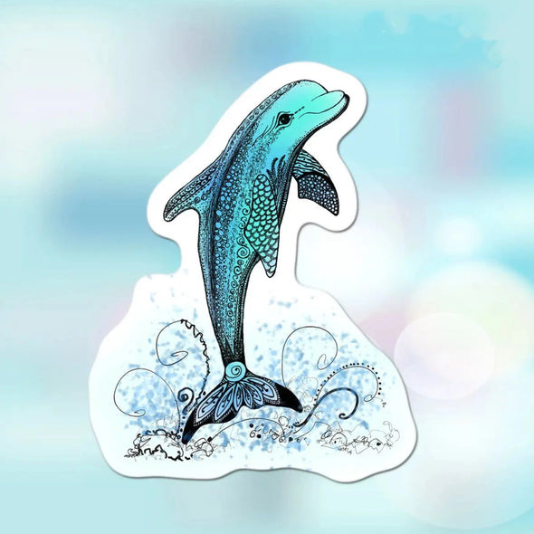 Blue Dolphin Sticker