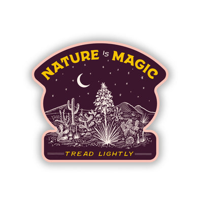 Nature is Magic Vinyl Sticker