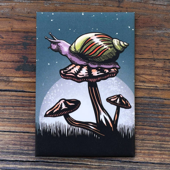 Snail and Mushroom Magnet