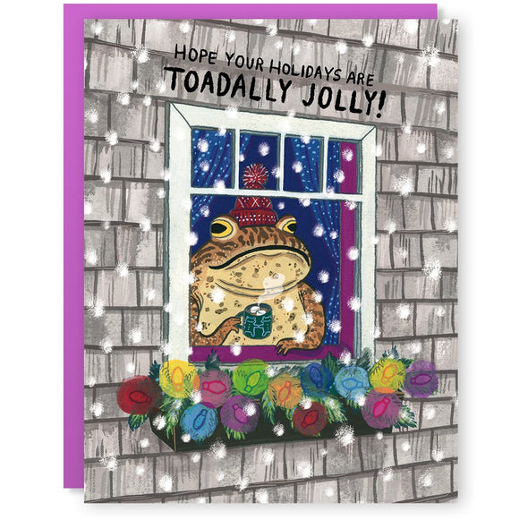 Holiday Toad Greeting Card