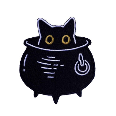 Cauldron Cat Iron-on Patch