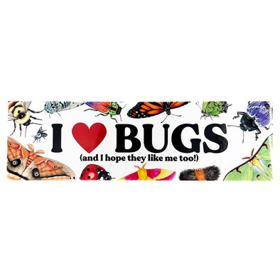 “I ❤️ Bugs” Bumper Sticker