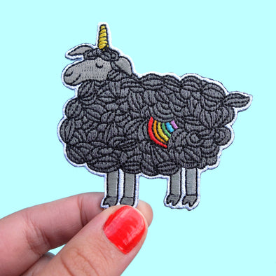 Black Sheep Unicorn Iron-on Patch