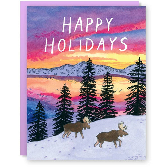 Holiday Moose Card