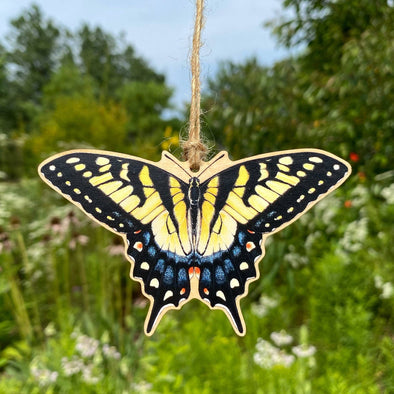 Eastern Tiger Swallowtail Butterfly Wood Print Ornament