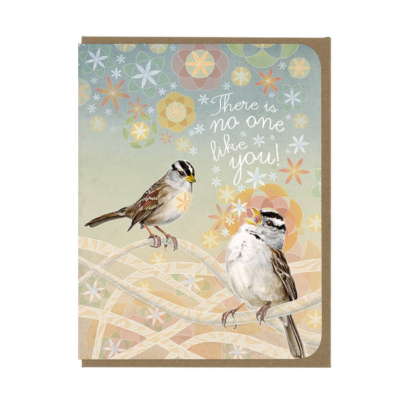 No One Like You Sparrows Card