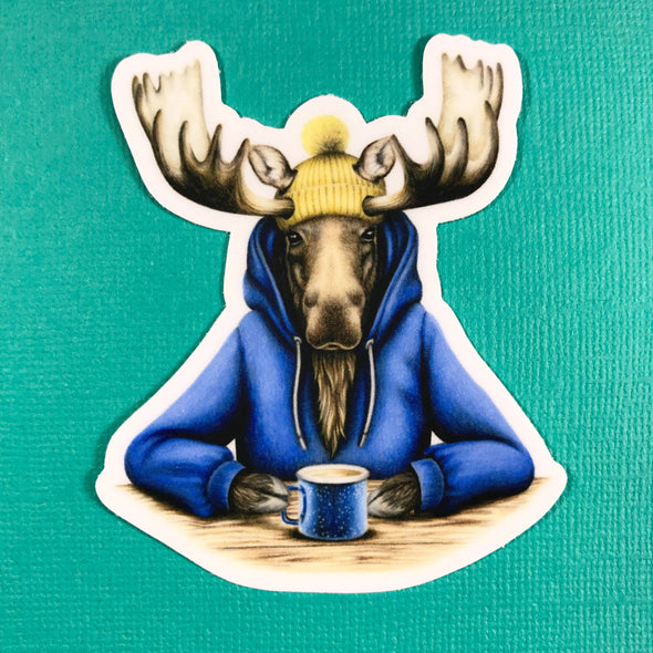 Coffee Moose sticker