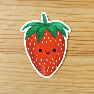 Strawberry Vinyl Sticker