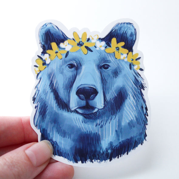Grizelda Bear Vinyl Sticker