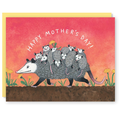 Opossums Mothers Day Card