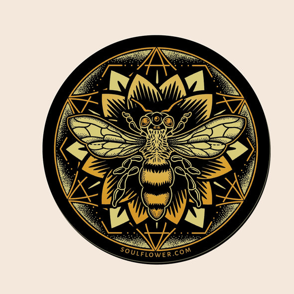 Bee Mandala Magnet
