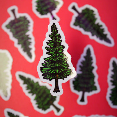 Mini Pine Tree Vinyl Sticker