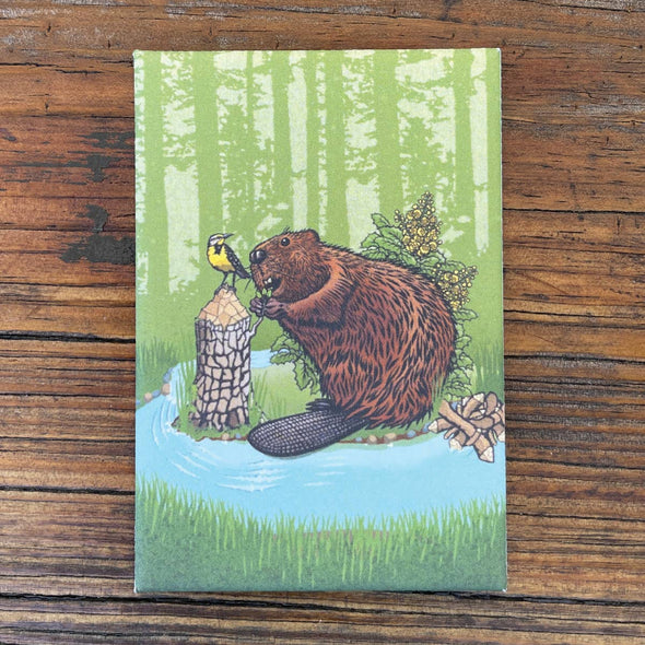 Oregon Beaver Matte Fridge Magnet