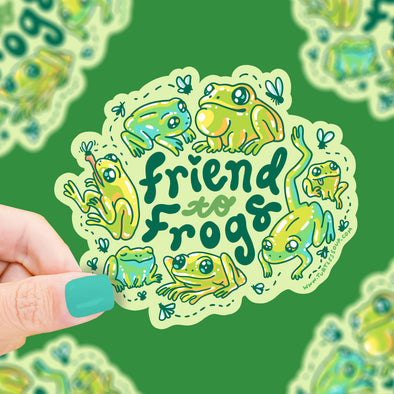 Friend to Frogs Sticker