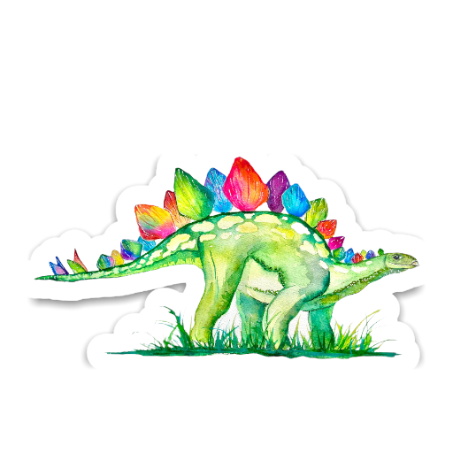 Stegosaurus Vinyl Sticker