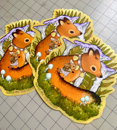 Forest Friends Sticker (Fox & Chipmunk)