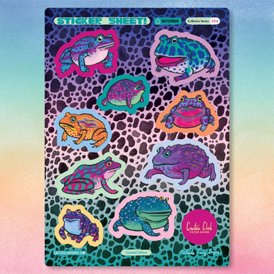 Froggy Fever Vinyl Sticker Sheet