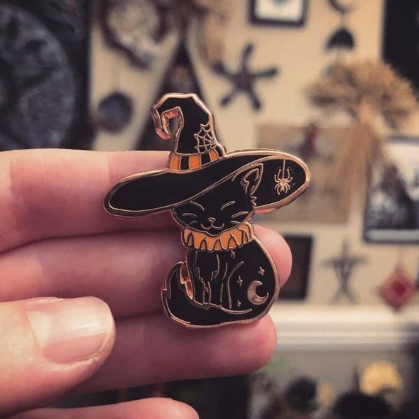 Witch Kitten Enamel Pin