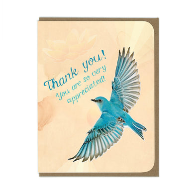Thank You - Mountain Bluebird Greeting Card