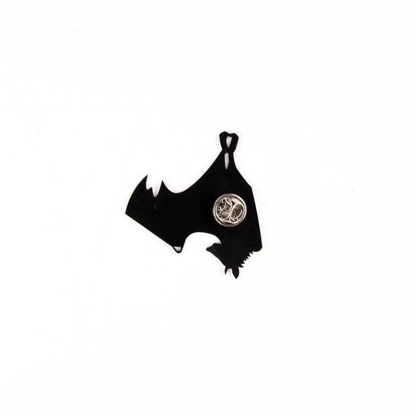 Hanging Bat Acrylic Pin