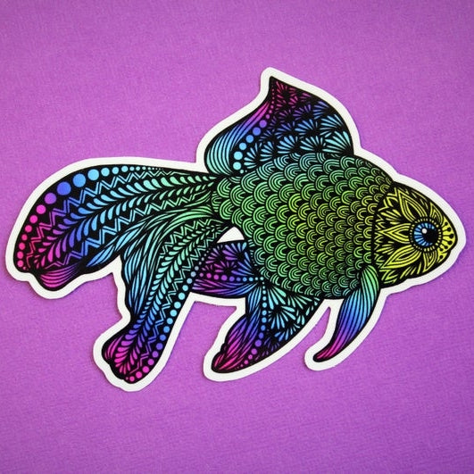 Rainbow Fish Vinyl Sticker