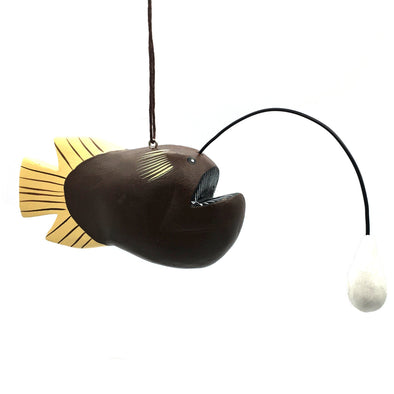Hand-Carved Angler Fish Ornament