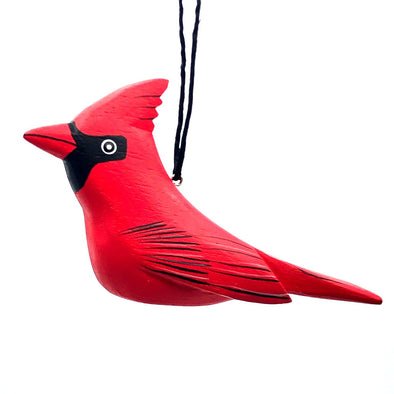 Hand-Carved Cardinal Ornament
