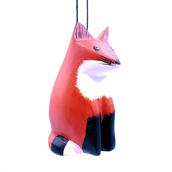 Hand-Carved Fox Ornament
