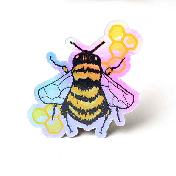 Holographic Bee Sticker