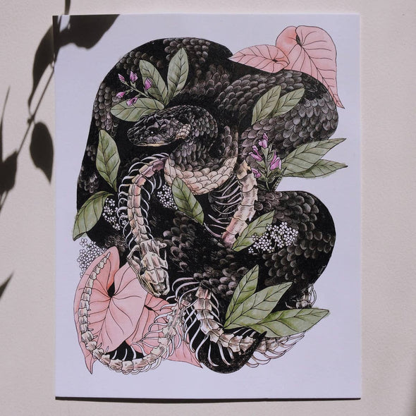Snake Art Print (8" x 10")
