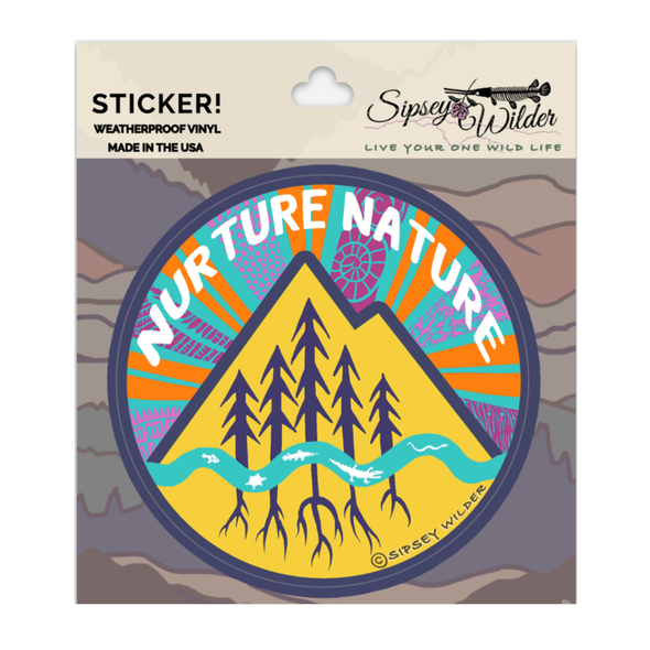Nurture Nature Vinyl Sticker