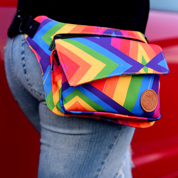 Rainbow Slash Hip Bag