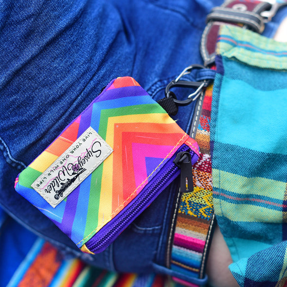 Rainbow Slash Clip Wallet