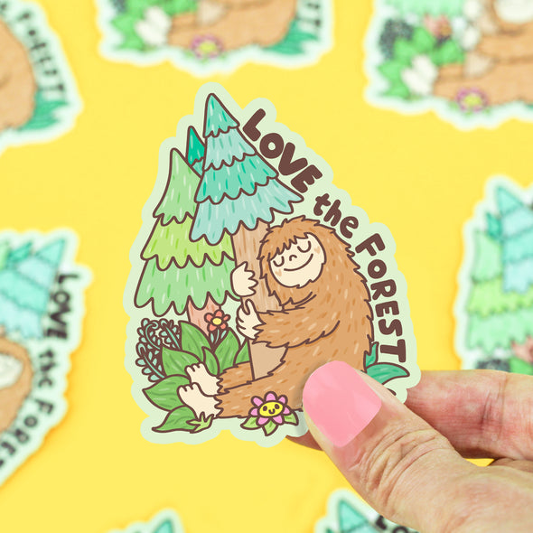 Love the Forest Bigfoot Vinyl Sticker