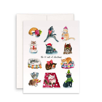 12 Cats Of Holiday Card