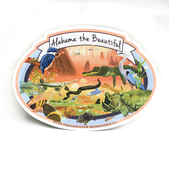Alabama Biodiversity Vinyl Sticker
