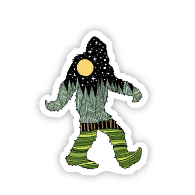 Bigfoot in Nature Vinyl Sticker