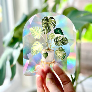 Monstera Suncatcher Window Decal Sticker