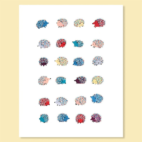 Happy Hedgehogs Print (8x10)