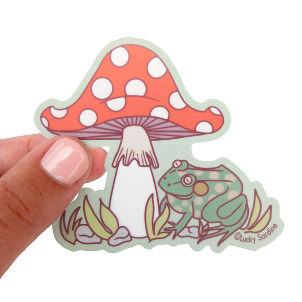 Toad & Mushroom Vinyl Sticker