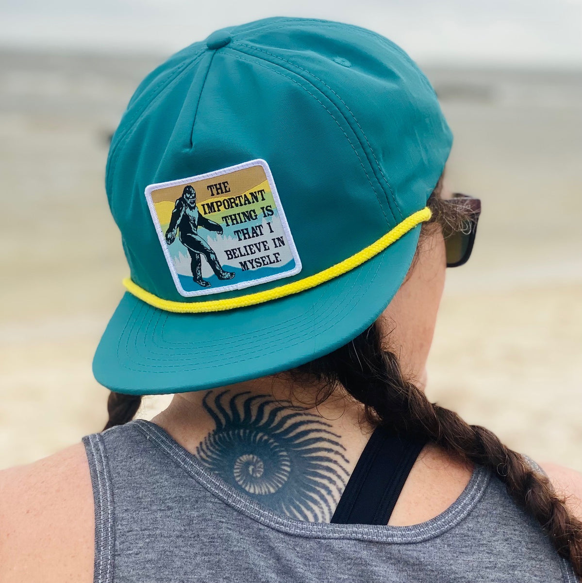 Bigfoot Believe Rope Hat (Teal) – Sipsey Wilder