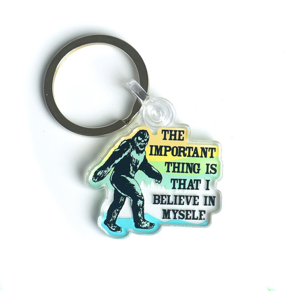 Bigfoot Believe Acrylic Keychain