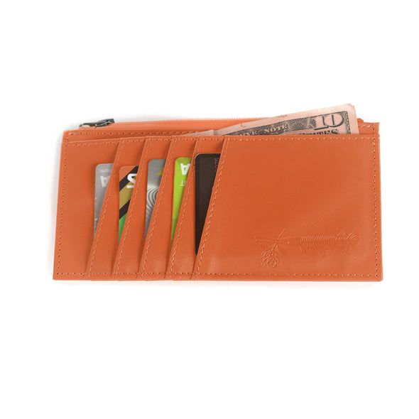 Burnt Orange Slim Card Wallet