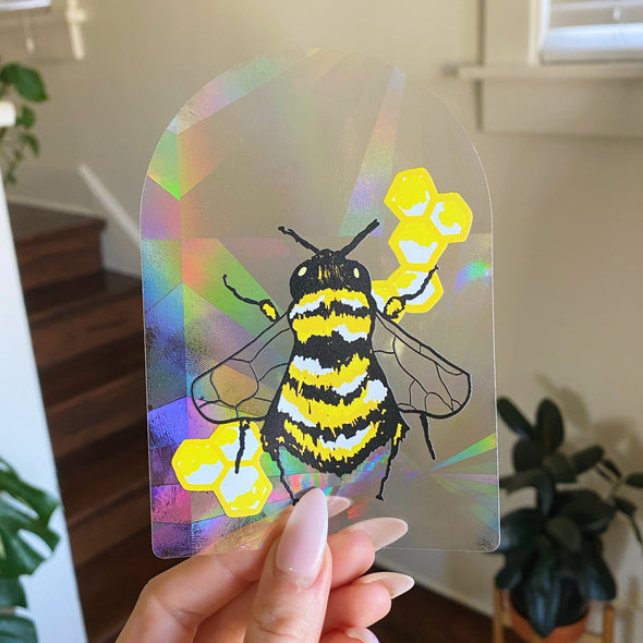 Bee Suncatcher Window Decal