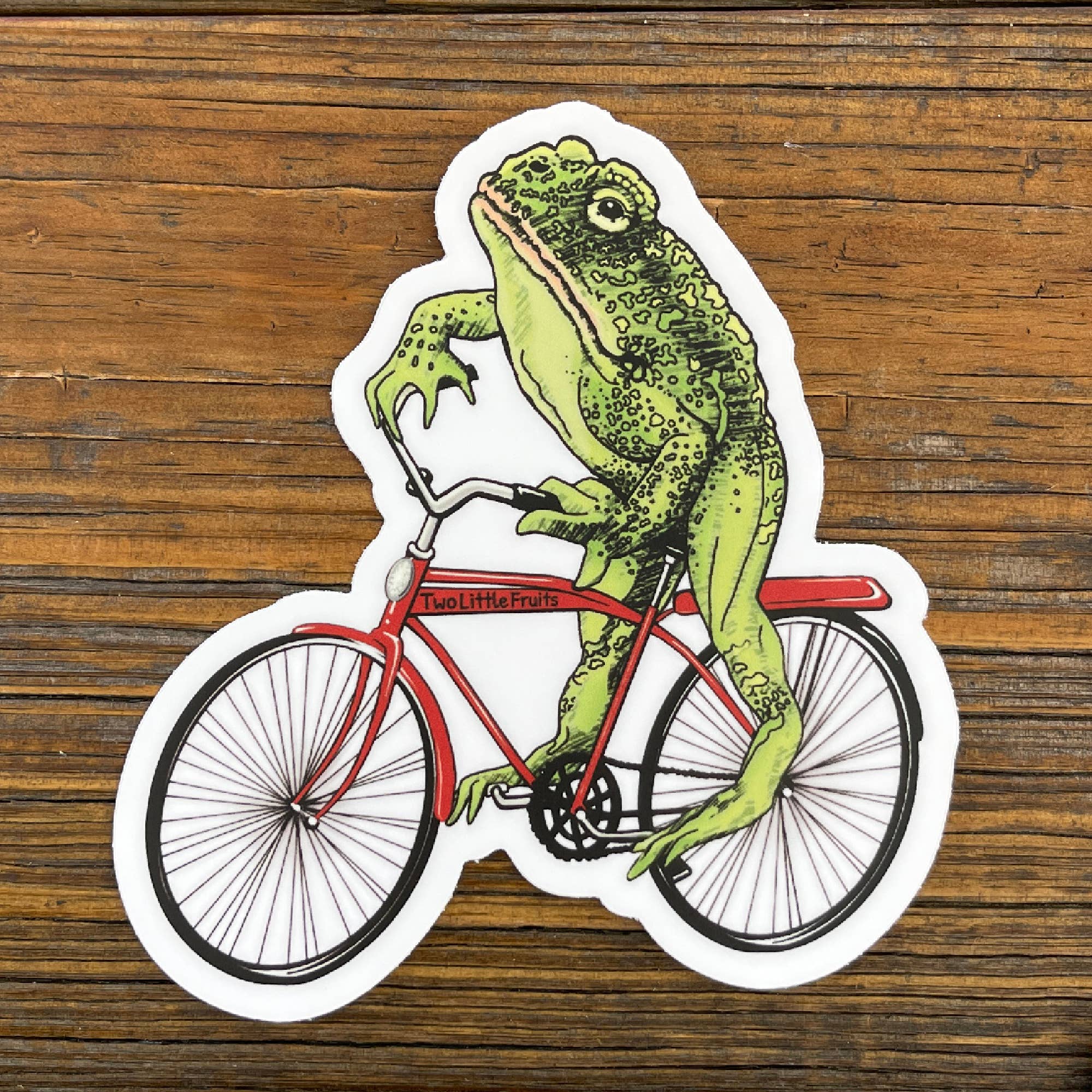 Frog on a Bike Sticker – Sipsey Wilder