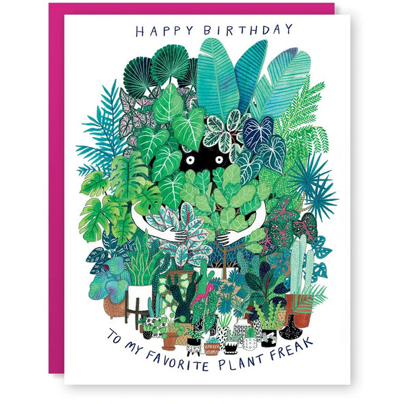 Plant Freak Birthday Card