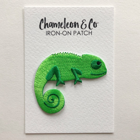 Chameleon Iron-On Patch