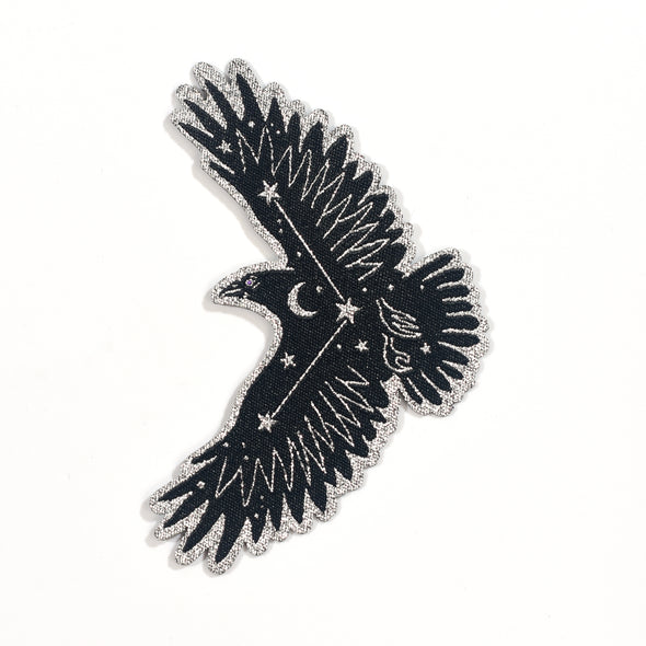 Cosmic Crow Iron-On Patch